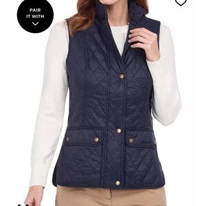 Barbour Dark Blue Quilted Vest